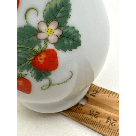 Porcelain Strawberry Motif Sugar Shaker With 22K Gold Trim - Picture 8 of 8
